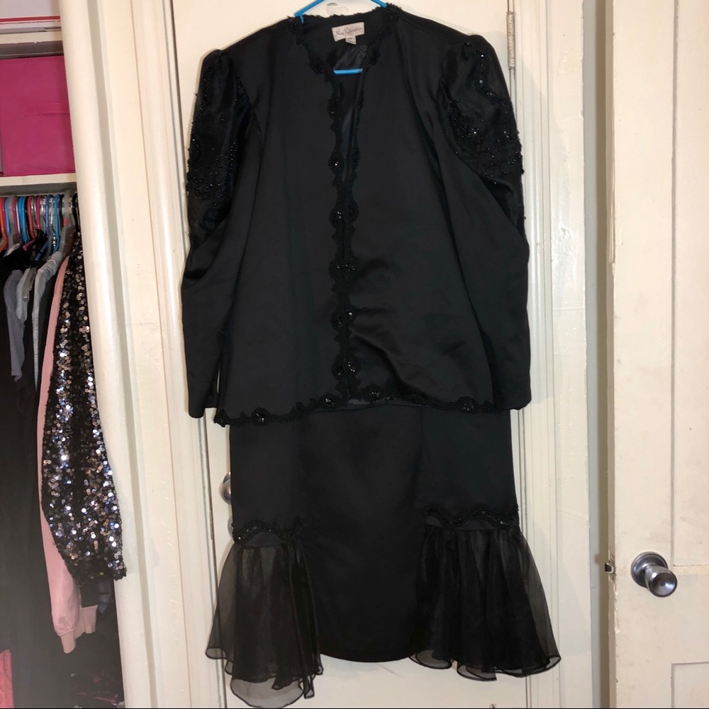 Nomi Rubinstein Women's Black 2 Piece Skirt Set